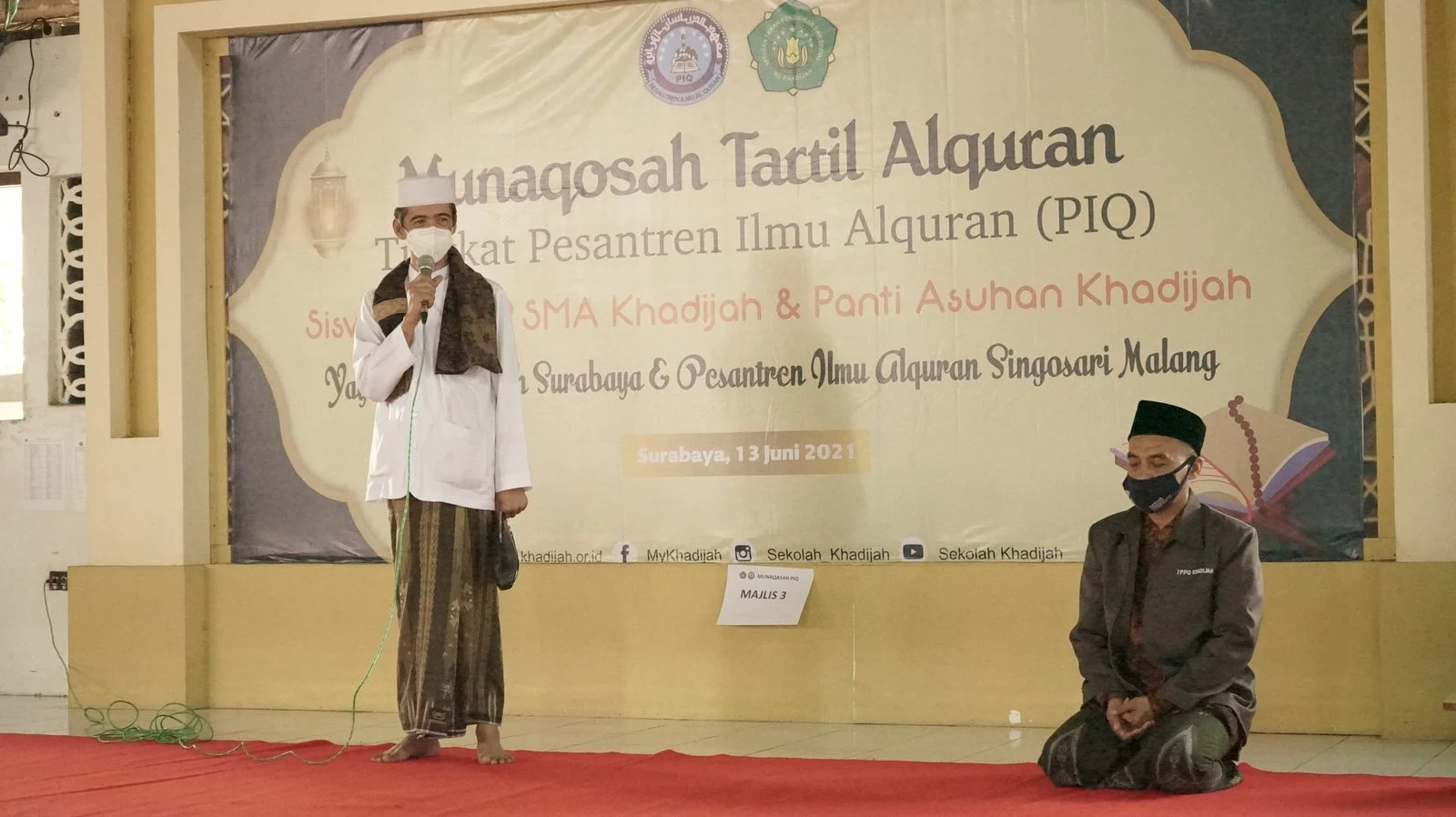 Tetap Semangat, Ratusan Siswa Khadijah Ikuti Munaqosah Alquran.