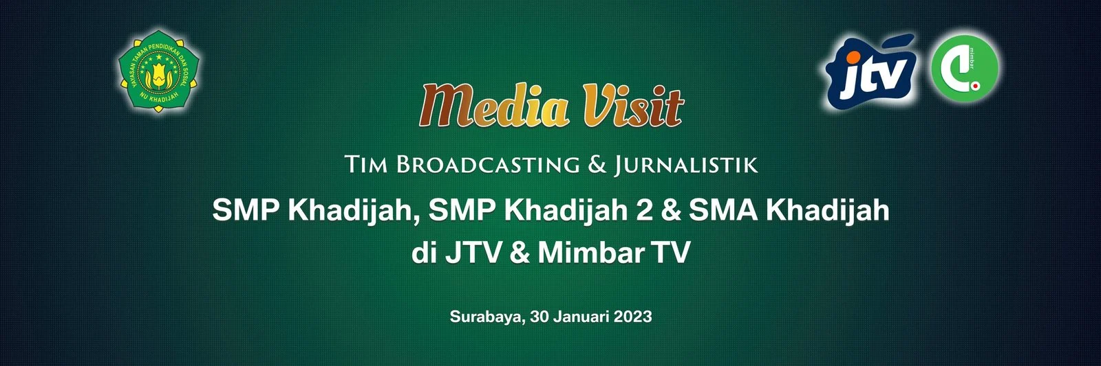 Tim Broadcasting & Jurnalistik Sekolah Khadijah Berkunjung ke JTV