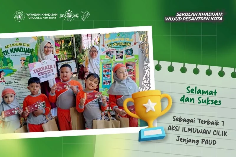 Murid TK Khadijah Juara Aksi Ilmuwan Cilik Surabaya 2025